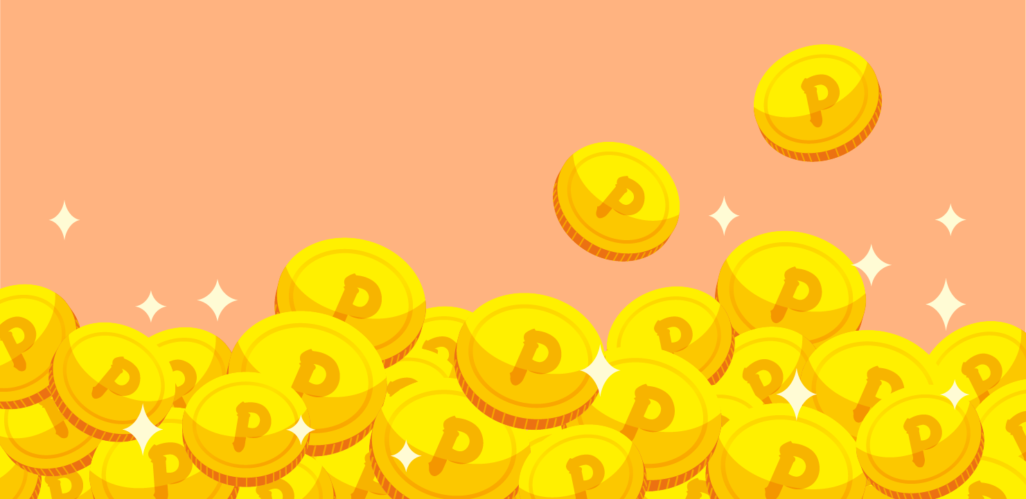 ポイントコインのイラスト