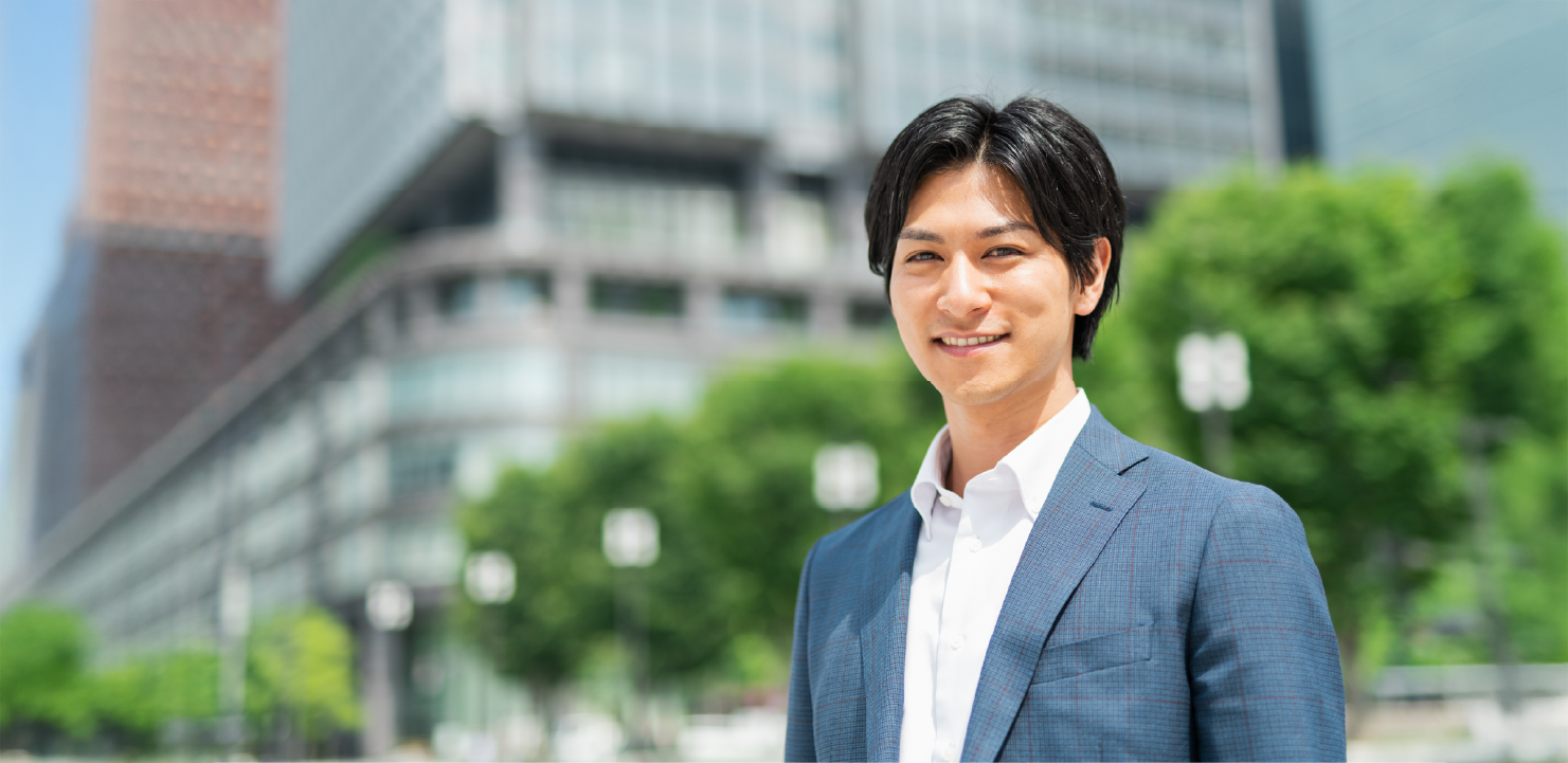 笑顔のビジネスマン